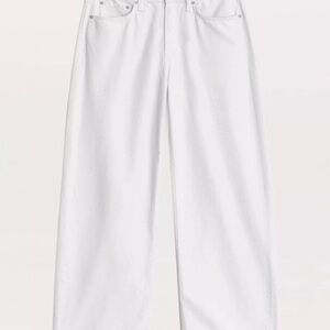 Rag & Bone White Straight Leg Jeans